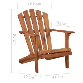 vidaXL Garden Adirondack Chair Solid Acacia Wood