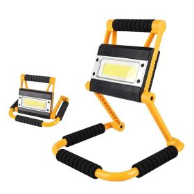 1Pack LED Working Light High Lumen Rechargeable Floodlight Portable Foldable Camping Light With 360° Rotation Stand